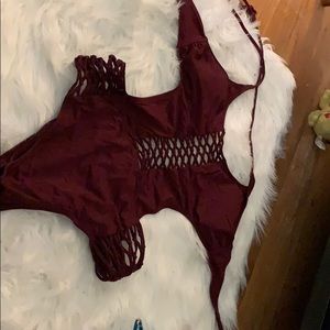 Cut out one piece bathing suit!